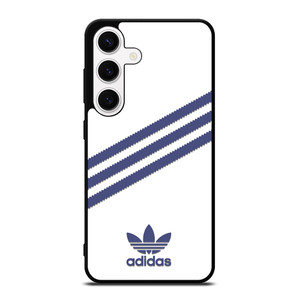 ADIDAS ORIGINALS STRIPES WHITE ROYAL BLUE Samsung Galaxy S24 Case Cover
