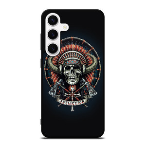 AFFLICTION INDIAN SKULL Samsung Galaxy S24 Case Cover