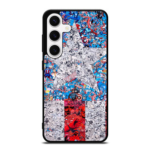 CAPTAIN AMERICA LOGO COLLAGE Samsung Galaxy S24 Case Cover