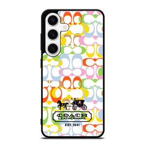 COACH LEATHERWARE NEW YORK EST 1941 COLORFUL Samsung Galaxy S24 Case Cover
