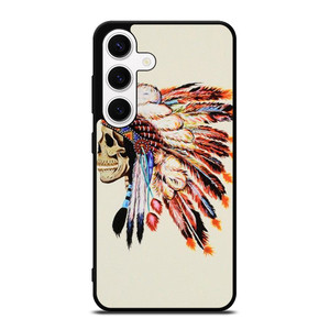 INDIAN FEATHER SKULL Samsung Galaxy S24 Case Cover