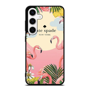 KATE SPADE NEW YORK LOGO FLORAL FLAMENGOS Samsung Galaxy S24 Case Cover