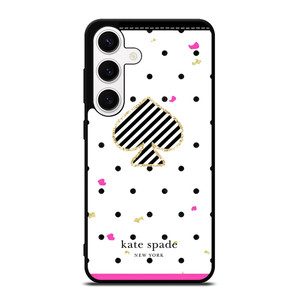 KATE SPADE NEW YORK LOGO POLKADOTS ICON Samsung Galaxy S24 Case Cover