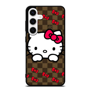 LOUIS VUITTON LV HELLO KITTY PATTERN Samsung Galaxy S24 Case Cover