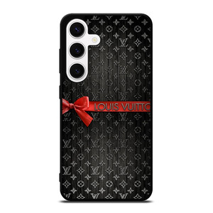 LOUIS VUITTON LV LOGO PATTERN RED RIBBON Samsung Galaxy S24 Case Cover