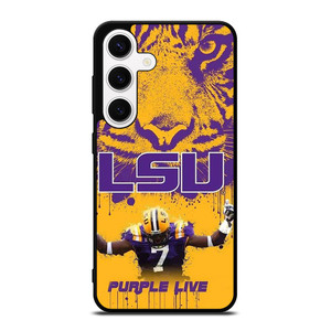 LSU TIGERS LOUISIANA STATE UNIVERSITY PURPLE LIVE Samsung Galaxy S24 Case Cover