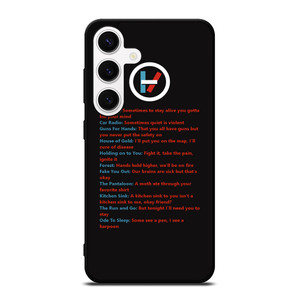 LYRICS OF TWENTY ONE PILOTS Samsung Galaxy S24 Case Cover