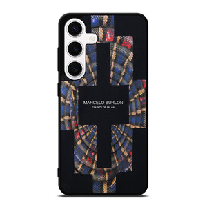 MARCELO BURLON COUNTY OF MILAN LOGO Samsung Galaxy S24 Case Cover