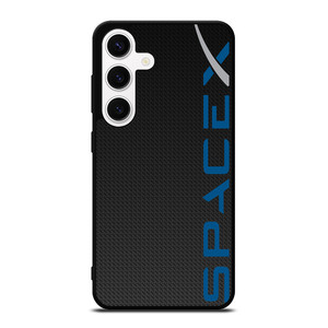 SPACE X LOGO CARBON Samsung Galaxy S24 Case Cover