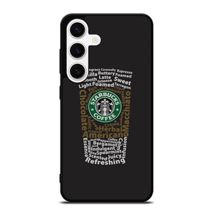 STARBUCKS COFFEE ART TYPOGRAPHY Samsung Galaxy S24 Case Cover