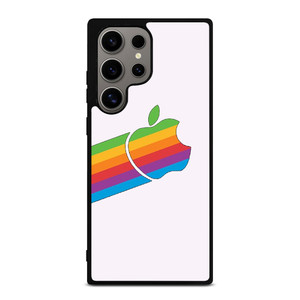 APPLE RETRO DESIGN WHITE Samsung Galaxy S24 Ultra Case Cover