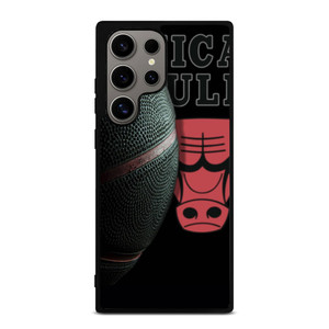 CHICAGO BULLS BLACK BASKETBALL Samsung Galaxy S24 Ultra Case Cover