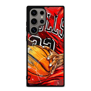 CHICAGO BULLS TEAM BASKETBALL ART Samsung Galaxy S24 Ultra Case Cover