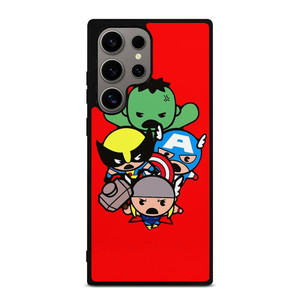 KAWAII CAPTAIN AMERICA HULK THOR WOLVERINE Marvel Avengers Samsung Galaxy S24 Ultra Case Cover