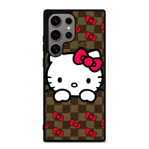 LOUIS VUITTON LV HELLO KITTY PATTERN Samsung Galaxy S24 Ultra Case Cover