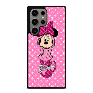 LOUIS VUITTON LV LOGO PINK MINNIE MOUSE Samsung Galaxy S24 Ultra Case Cover