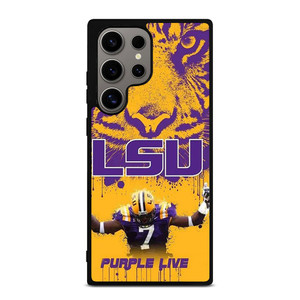LSU TIGERS LOUISIANA STATE UNIVERSITY PURPLE LIVE Samsung Galaxy S24 Ultra Case Cover