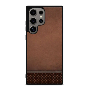 LV LOUIS VUITTON LOGO BROWN LEATHER BAG Samsung Galaxy S24 Ultra Case Cover