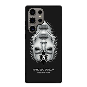 MARCELO BURLON MILAN UPSIDE DOWN FACE Samsung Galaxy S24 Ultra Case Cover