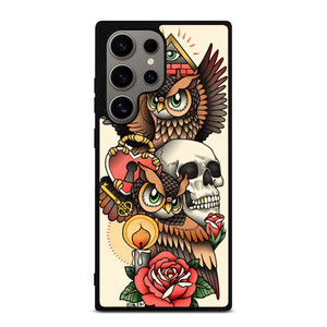 OWL STEAMPUNK ILLUMINATI TATTOO Samsung Galaxy S24 Ultra Case Cover