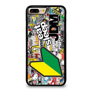 EAT SLEEP JDM STICKER BOMB iPhone 7 / 8 Plus Case Cover EAT SLEEP JDM STICKER BOMB iPhone 7 / 8 Plus Case Cover