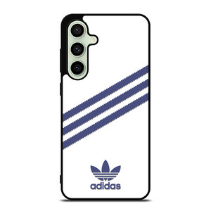 ADIDAS ORIGINALS STRIPES WHITE ROYAL BLUE Samsung Galaxy S24 FE Case Cover