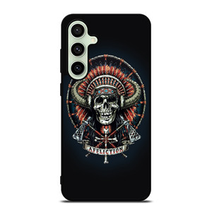 AFFLICTION INDIAN SKULL Samsung Galaxy S24 FE Case Cover