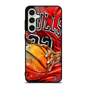 CHICAGO BULLS TEAM BASKETBALL ART Samsung Galaxy S24 FE Case Cover
