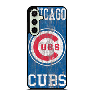 CHICAGO CUBS ON WOOD LOGO Samsung Galaxy S24 FE Case Cover