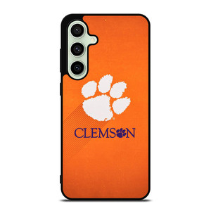 CLEMSON TIGERS LOGO UNIVERSITY FOOTBALL PAW ICON Samsung Galaxy S24 FE Case Cover