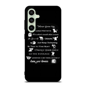 DISNEY LESSONS BLACK Samsung Galaxy S24 FE Case Cover