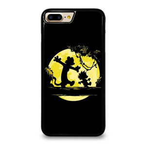 CALVIN AND HOBBES BLACK CARTOON iPhone 7 / 8 Plus Case Cover