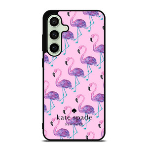 KATE SPADE NEW YORK LOGO FLAMENGOS PATTERN Samsung Galaxy S24 FE Case Cover