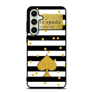 KATE SPADE NEW YORK LOGO GOLDEN POLKADOTS ICON Samsung Galaxy S24 FE Case Cover