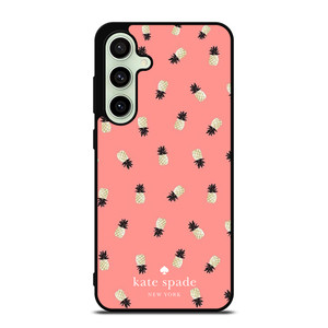 KATE SPADE NEW YORK LOGO PINK PINEAPPLES ICON Samsung Galaxy S24 FE Case Cover