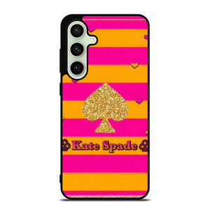 KATE SPADE NEW YORK YELLOW PINK STRIPES ICON Samsung Galaxy S24 FE Case Cover
