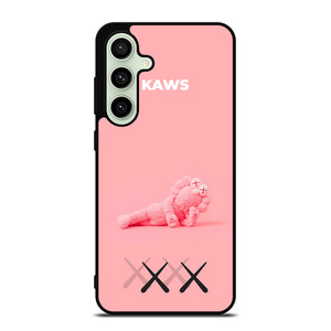 KAWS PINK LOGO MASCOT Samsung Galaxy S24 FE Case Cover