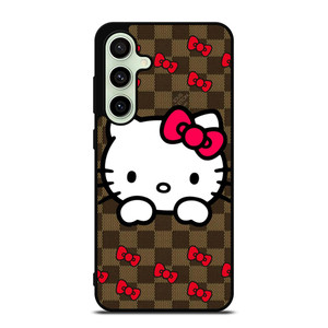 LOUIS VUITTON LV HELLO KITTY PATTERN Samsung Galaxy S24 FE Case Cover