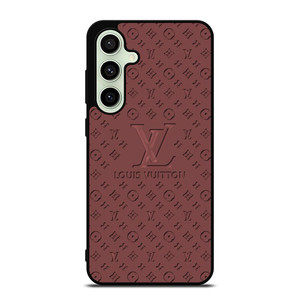 LOUIS VUITTON LV ROSE BROWN LOGO ICON Samsung Galaxy S24 FE Case Cover