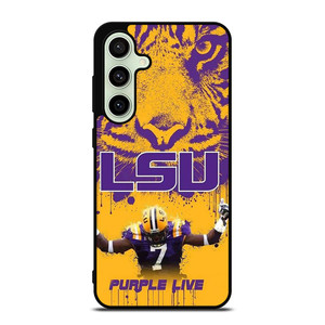 LSU TIGERS LOUISIANA STATE UNIVERSITY PURPLE LIVE Samsung Galaxy S24 FE Case Cover
