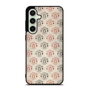MANCHESTER UNITED FC FOOTBALL LOGO COLLAGE Samsung Galaxy S24 FE Case Cover