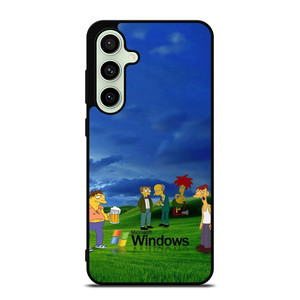 MICROSOFT WINDOWS THE SIMPSONS Samsung Galaxy S24 FE Case Cover