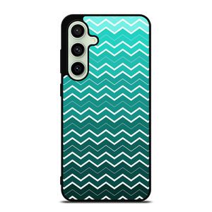 OMBRE TEAL CHEVRON Samsung Galaxy S24 FE Case Cover