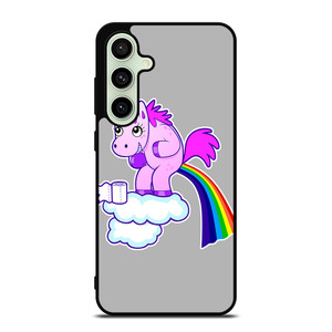 POOPING RAINBOW UNICORN Samsung Galaxy S24 FE Case Cover