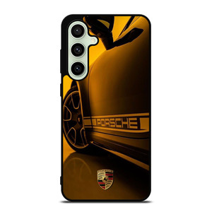 PORSCHE LOGO CAR YELOOW Samsung Galaxy S24 FE Case Cover