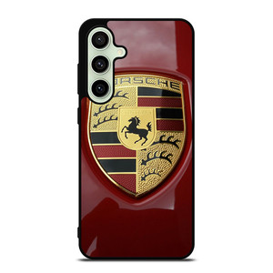 PORSCHE LOGO EMBLEM RED Samsung Galaxy S24 FE Case Cover