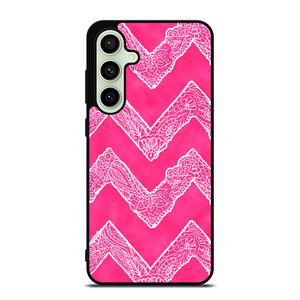 WHITE FLORAL PAISLEY CHEVRON PATTERN Samsung Galaxy S24 FE Case Cover
