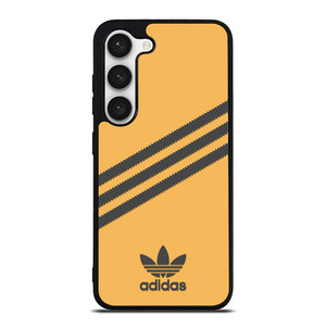 ADIDAS ORIGINALS STRIPES ORANGE BLACK Samsung Galaxy S23 Case Cover