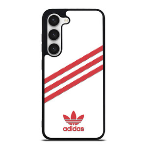 ADIDAS ORIGINALS STRIPES WHITE RED Samsung Galaxy S23 Case Cover