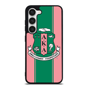 AKA PINK AND GREEN LOGO Samsung Galaxy S23 Case Cover